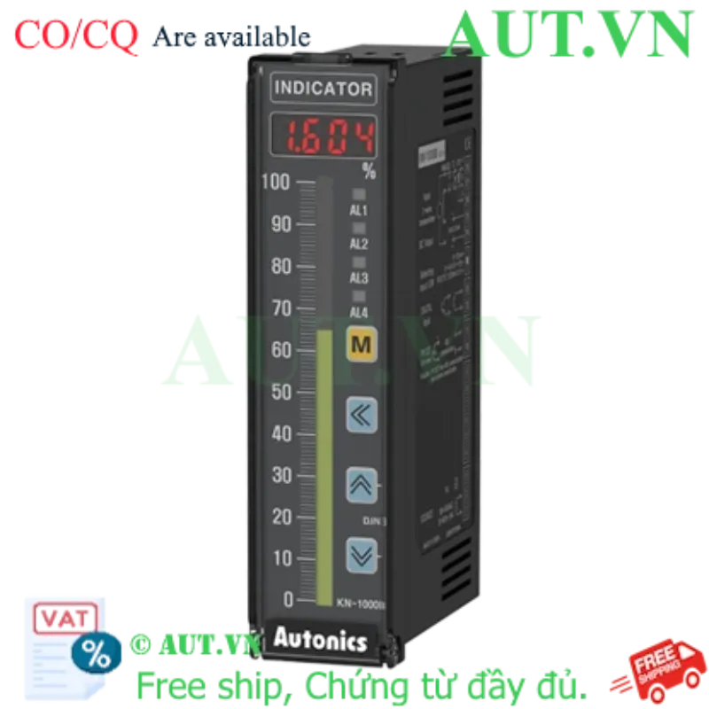 Ảnh của Đồng hồ nhiệt Autonics KN-1011B | Nguồn 24VDC, LED 4 số, Đa ngõ vào RTD/TC