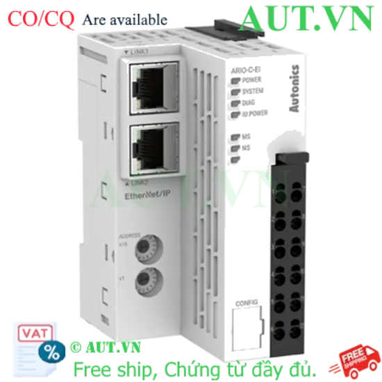 Ảnh của Remote I/O Autonics ARIO-C-EI | EtherNet/IP, Kết nối 64 Mô-đun, Cấu hình USB | AUT VN