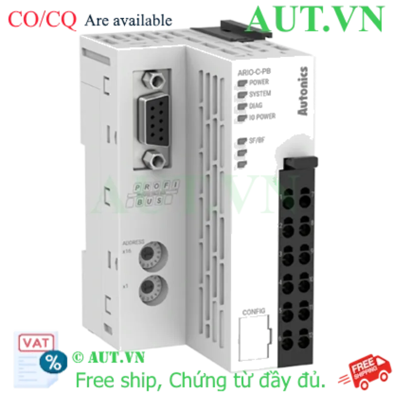 Ảnh của Remote I/O Autonics ARIO-C-PB | Profibus DP 12Mbps, 32 Module, Cổng USB - AUT VN