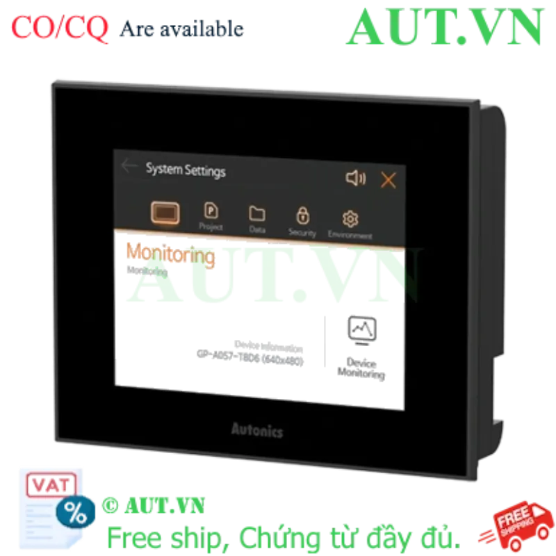 Ảnh của Màn Hình HMI Autonics GP-A057-T8D7 5.7 Inch - Kết Nối Ethernet, Chuẩn IP65