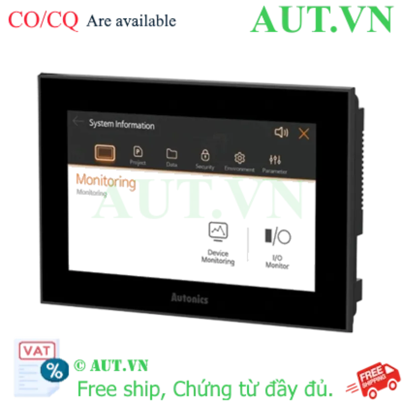 Ảnh của Màn Hình HMI Autonics LP-A070-T9D7-C5R 7 Inch: Cảm Ứng Sắc Nét, Ethernet & RS232, IP65 | AUT VN