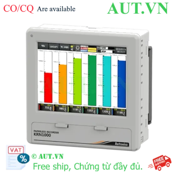 Ảnh của Bộ ghi dữ liệu Autonics KRN1000-0841-0S (8 Kênh, Đa năng)