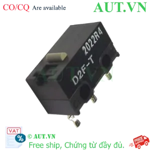 Ảnh của Công tắc hành trình Omron D2F-T - Micro Switch SPDT 3A, Pin Plunger, Lắp PCB
