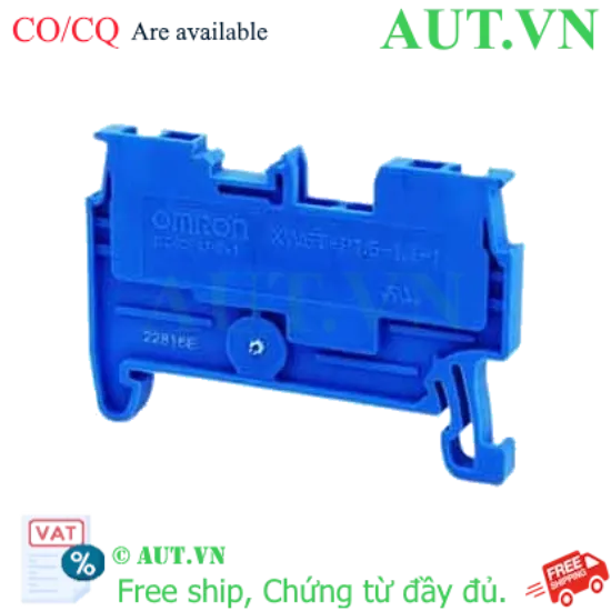 Ảnh của Cầu Đấu Dây Omron XW5T-P1.5-1.1-1BL - Push-in Plus, 17.5A, Màu Xanh Lam