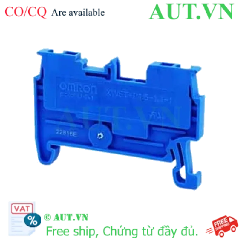 Ảnh của Cầu Đấu Dây Omron XW5T-P1.5-1.1-1BL | Push-in Plus Siêu Tốc, 17.5A, Xanh Lam