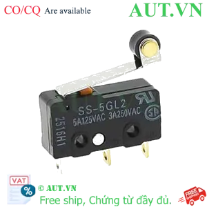 Ảnh của Công tắc hành trình Omron SS-5GL2 | Cần gạt con lăn, SPDT 5A, Chính hãng AUT VN