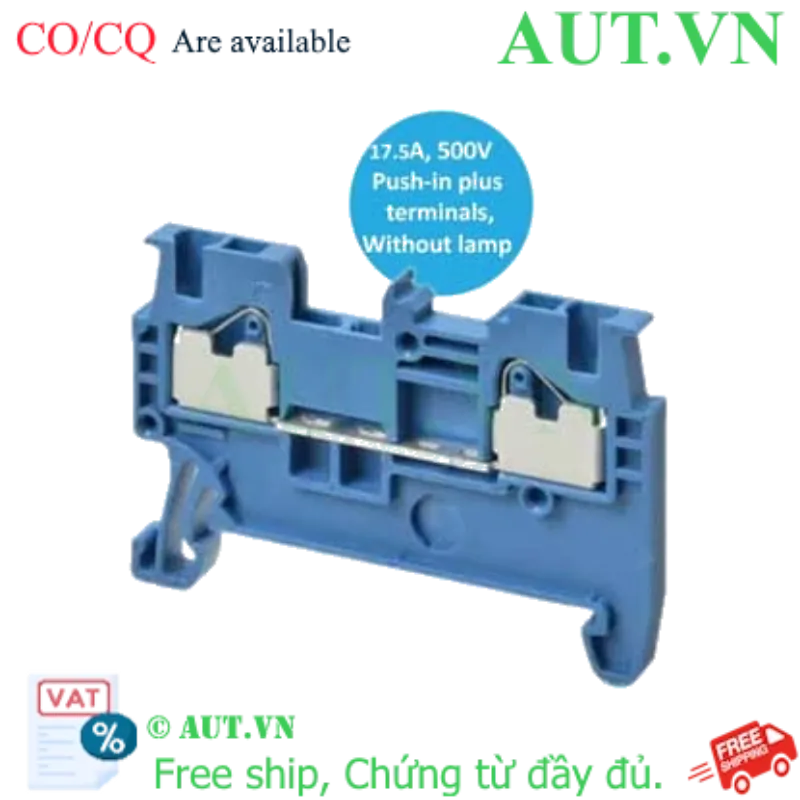 Ảnh của Cầu Đấu Dây Omron XW5T-P1.5-1.2-1BL | Push-in Plus, Chống Rung, 17.5A