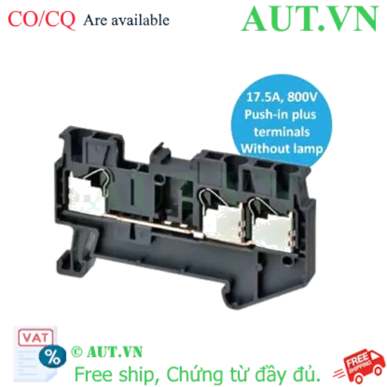 Ảnh của Cầu Đấu Dây Omron XW5T-P1.5-2.2-1 Push-in Plus | Đấu Nối Nhanh, Chống Rung, 17.5A
