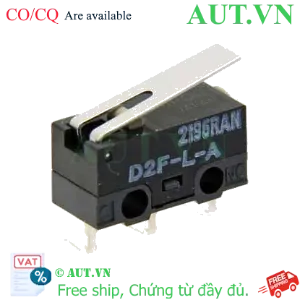 Ảnh của Công tắc hành trình Omron D2F-L-A | Cần Gạt Hinge Lever, SPDT 3A, Siêu Bền
