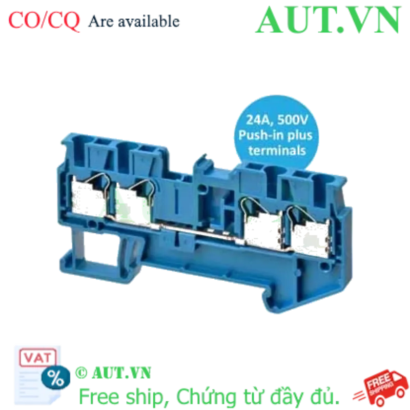 Ảnh của Cầu Đấu Dây Omron XW5T-P2.5-2.2-1BL (Blue) - Push-in Plus, 24A, Chống Rung Tuyệt Đối