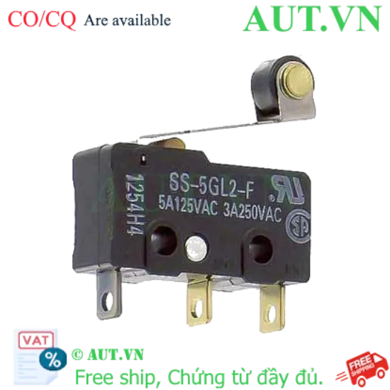 Ảnh của Công tắc hành trình Omron SS-5GL2-F | Cần gạt con lăn, 5A, Siêu nhạy 0.49N - AUT VN