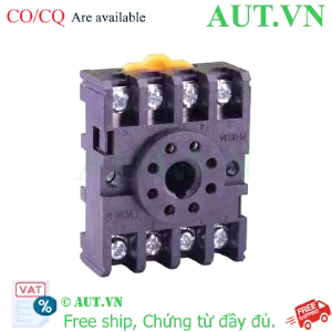 Ảnh của Đế Rơ Le Omron PF083A-E Chính Hãng | 8 Chân Pin Tròn, 10A 300VAC, Lắp Thanh Ray DIN