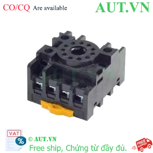 Ảnh của Đế Rơ Le Omron PF113A-E Chính Hãng | 11 Chân Tròn, 10A, Lắp Thanh Ray DIN