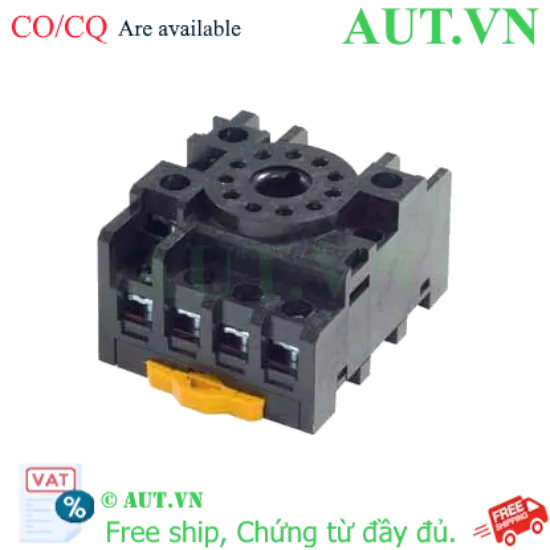 Ảnh của Đế Rơ Le Omron PF113A-E Chính Hãng | 11 Chân Tròn, Lắp Ray DIN, 10A