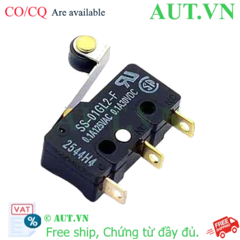 Ảnh của Công tắc hành trình Omron SS-01GL2-F | Cần gạt con lăn, Siêu nhạy 0.49N, SPDT | AUT VN