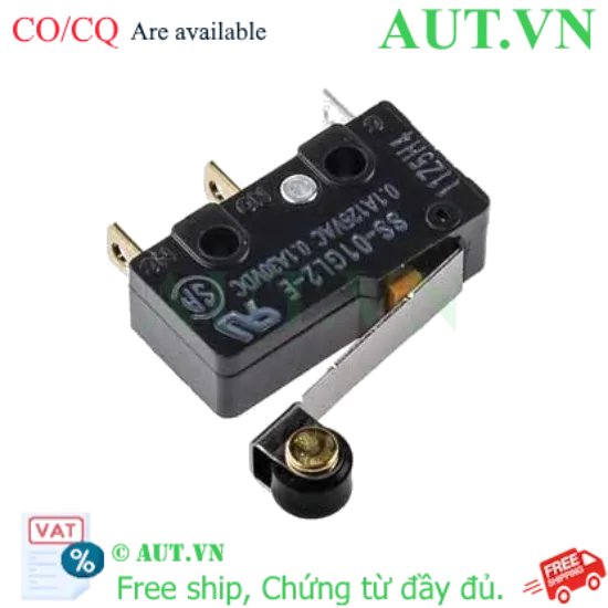 Ảnh của Công tắc hành trình Omron SS-01GL2-E | Cần Gạt Con Lăn, Tiếp Điểm SPDT, Siêu Nhạy 0.25N