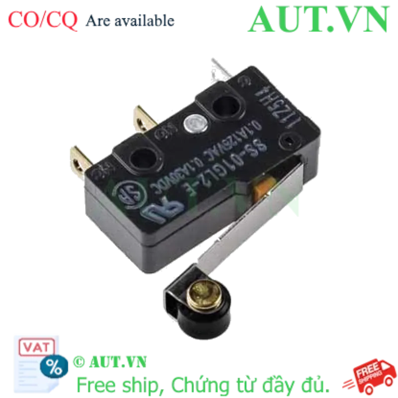 Ảnh của Công tắc hành trình Omron SS-01GL2-E | Cần gạt con lăn, Siêu nhạy 0.25N, SPDT - AUT VN