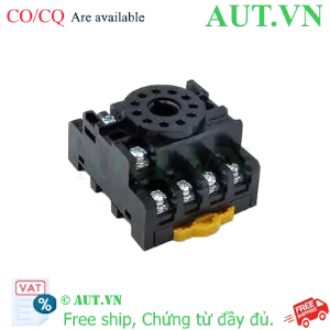 Ảnh của Đế Rơ Le Omron PF113A-L Chính Hãng | 11 Chân Pin Tròn | 5A 300VAC | Lắp Thanh Ray DIN
