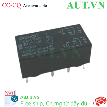 Ảnh của Rơ le trung gian Omron G6A-274P-ST40-US DC24