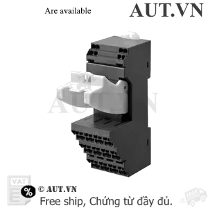 Ảnh của Đế Rơ Le Omron PYF-14-PU 14 Chân | Công Nghệ Push-in, Lắp Thanh Ray DIN, Chính Hãng AUT VN