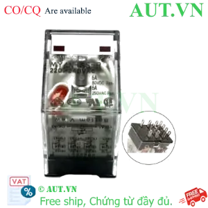 Ảnh của Rơ le trung gian Omron MY4N-GS-R AC220/240 | 4PDT, 14 Chân, LED Báo | Chính hãng AUT VN