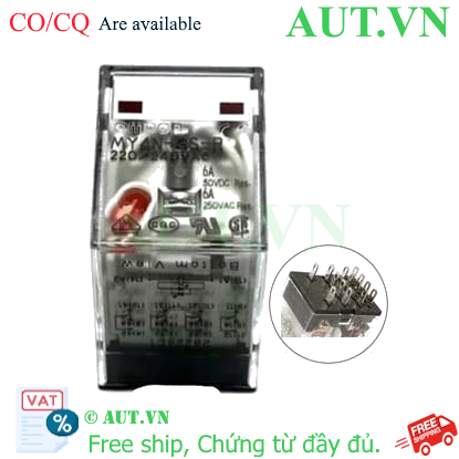 Ảnh của Rơ le trung gian Omron MY4N-GS-R AC220/240