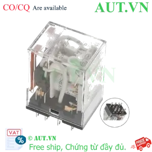 Ảnh của Rơ le trung gian Omron MY2N-GS-R DC12 - 8 Chân Dẹt, Tiếp Điểm GS Siêu Bền, Có LED Báo - AUT VN