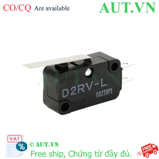 Ảnh của Công tắc hành trình Omron D2RV-L - Cần gạt Hinge Lever, Tiếp điểm 1NO, Độ bền cao | AUT VN