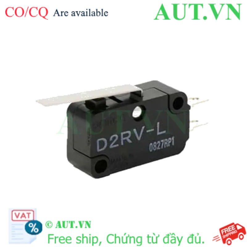Ảnh của Công tắc hành trình Omron D2RV-L | Cần gạt Hinge Lever, Siêu nhạy, 1NO | AUT VN