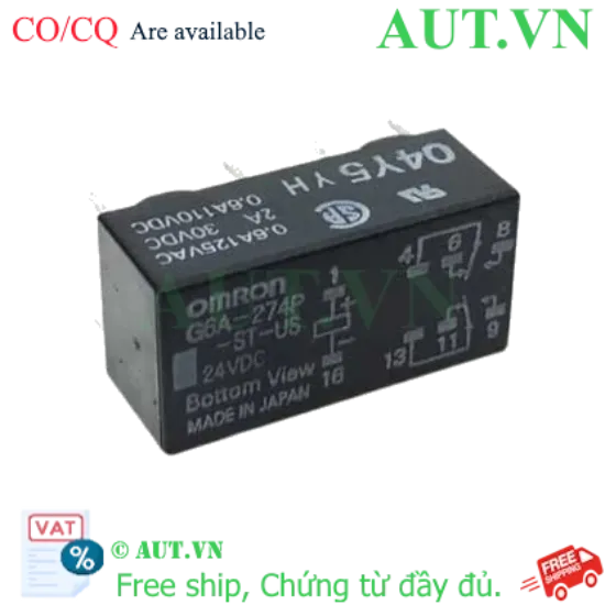 Ảnh của Rơ le trung gian Omron G6A-274P-ST-US DC24