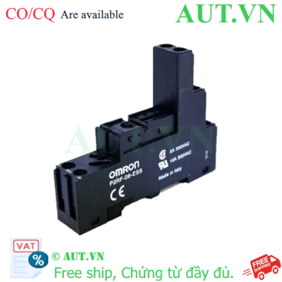 Ảnh của Đế Rơ Le Omron P2RF-08-ESS Chính Hãng: 8 Chân Dẹt, Tải 12A, Gắn Ray DIN | AUT VN