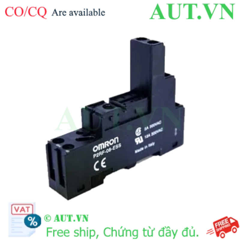 Ảnh của Đế Rơ Le Omron P2RF-08-ESS Chính Hãng | 8 Chân Dẹt, Tải 12A, Gắn Ray DIN