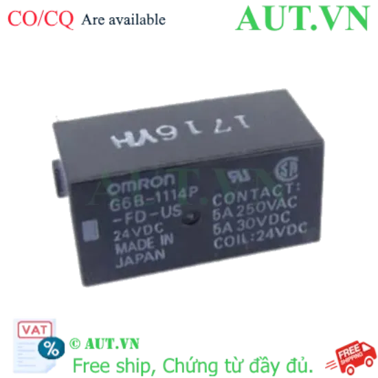 Ảnh của Rơ le trung gian Omron G6B-1114P-FD-US DC24