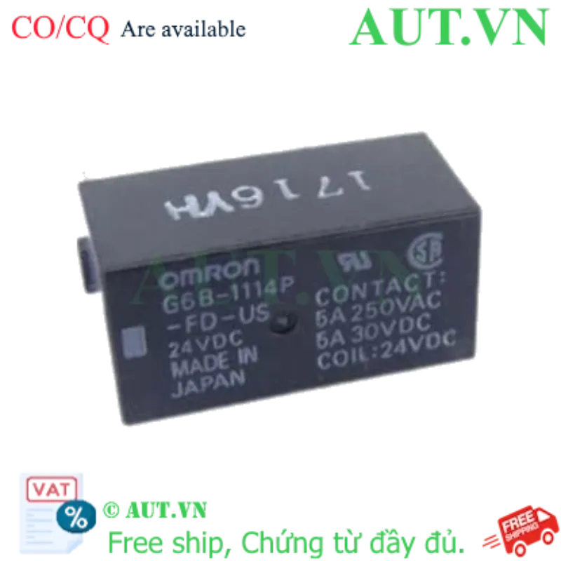 Ảnh của Rơ le trung gian Omron G6B-1114P-FD-US DC24