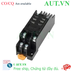Ảnh của Đế Rơ Le Omron PTF08A Chính Hãng - 8 Chân Dẹt, 10A, Lắp Thanh Ray DIN | AUT VN