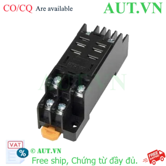 Ảnh của Đế Rơ Le Omron PTF08A Chính Hãng - 8 Chân Dẹt, 10A, Lắp Thanh Ray DIN | AUT VN