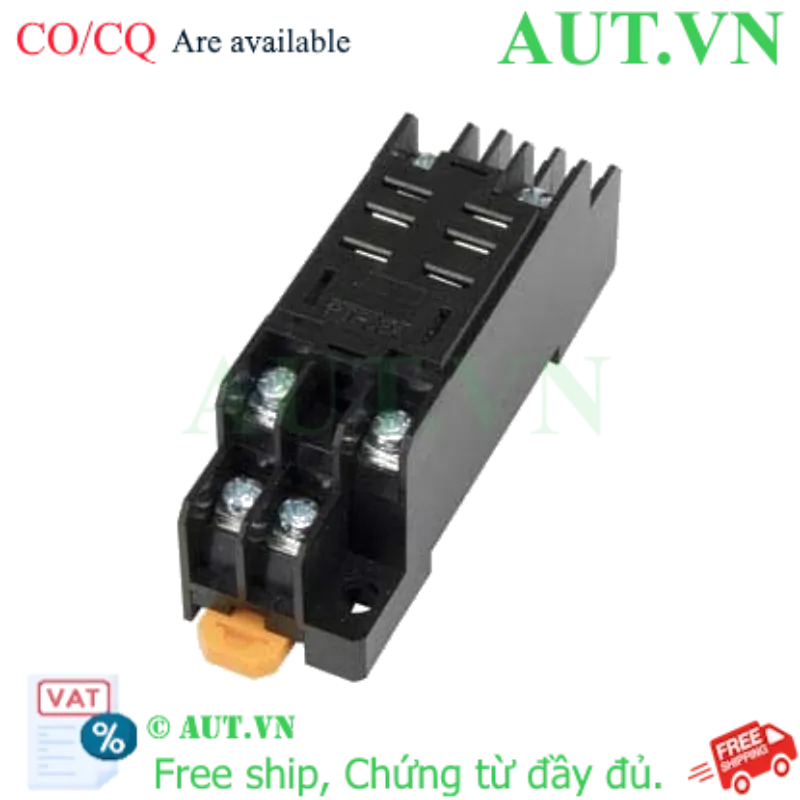Ảnh của Đế Rơ Le Omron PTF08A Chính Hãng - 8 Chân Dẹt, 10A, Lắp Thanh Ray DIN | AUT VN