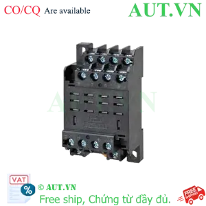 Ảnh của Đế Rơ Le Omron PTFZ-14-E Chính Hãng - 14 Chân Dẹt, 15A, Lắp Ray DIN