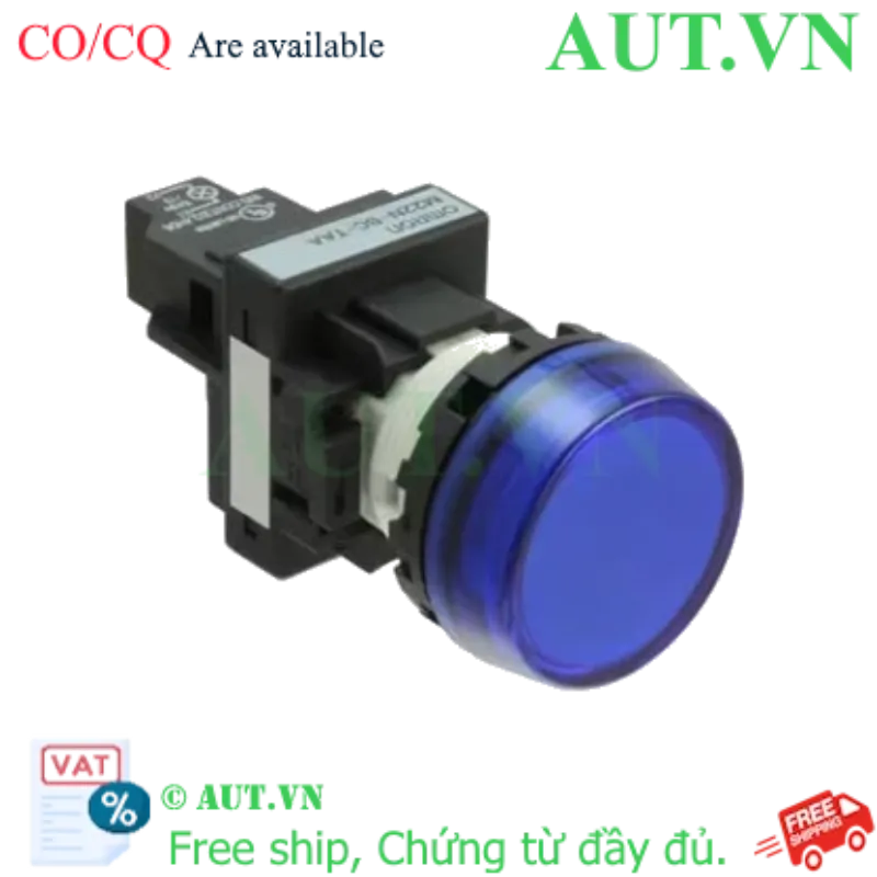 Ảnh của Đèn Báo Omron M22N-BC-TAA-AC | 24VAC/VDC, LED Xanh, Phi 22mm - Siêu Sáng & Chống Nước IP66