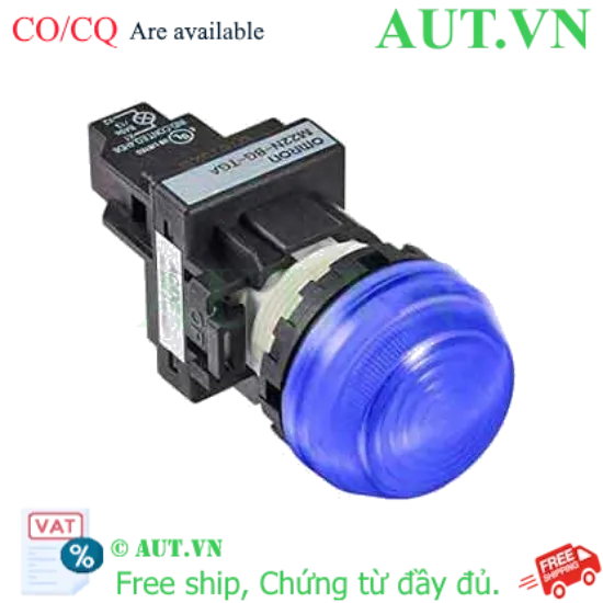 Ảnh của Đèn Báo Omron M22N-BG-TAA-AA - LED Xanh, 6V AC/DC, Chuẩn D22 IP66 Siêu Bền