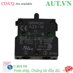 Ảnh của Khối Tiếp Điểm Omron A22-10 (1NO) | Chịu Tải 10A, Độ Bền Cao | AUT VN