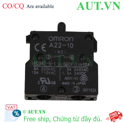 Ảnh của Công tắc nút nhấn Omron A22-10