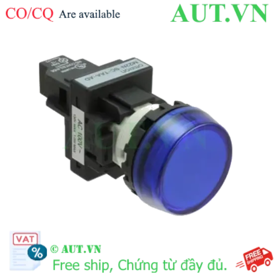 Ảnh của Đèn Báo Omron M22N-BC-TAA-AD | LED Xanh Phi 22, 100-120VAC, Chống Nước IP66