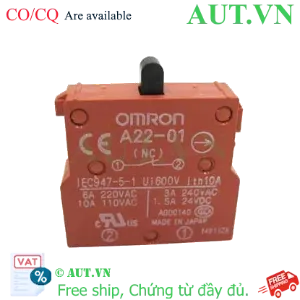 Ảnh của Khối Tiếp Điểm Omron A22-01 (1NC) - Thường Đóng 10A, Chính Hãng AUT VN