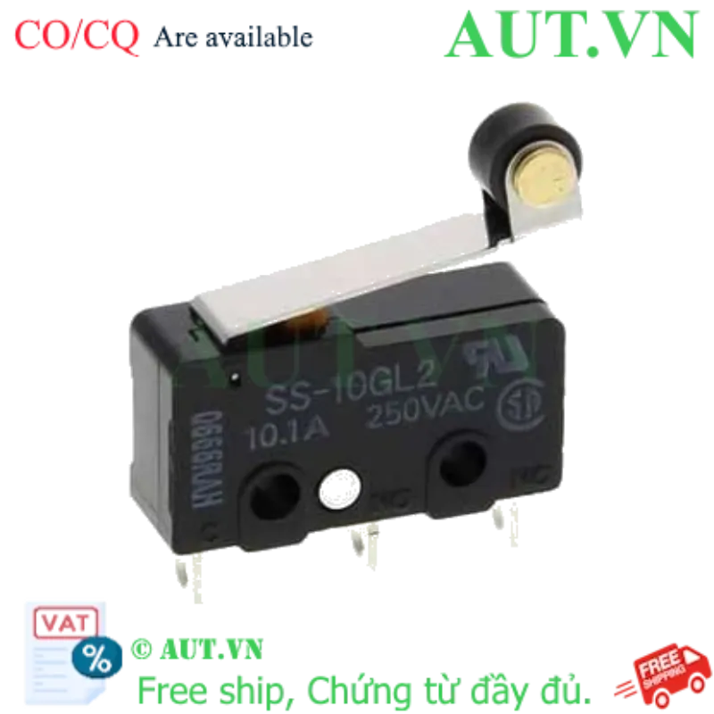 Ảnh của Công tắc hành trình Omron SS-10GL2 | Cần gạt con lăn, 10A, Siêu nhạy | AUT VN