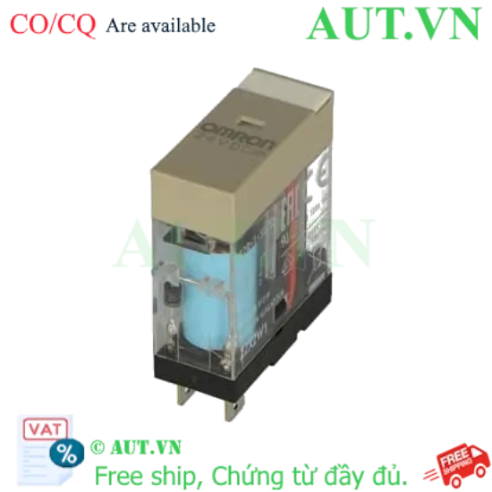 Ảnh của Rơ le trung gian Omron G2R-1-SD DC24V | 10A, 5 Chân Dẹt, Tích hợp Diode Bảo vệ PLC - AUT VN