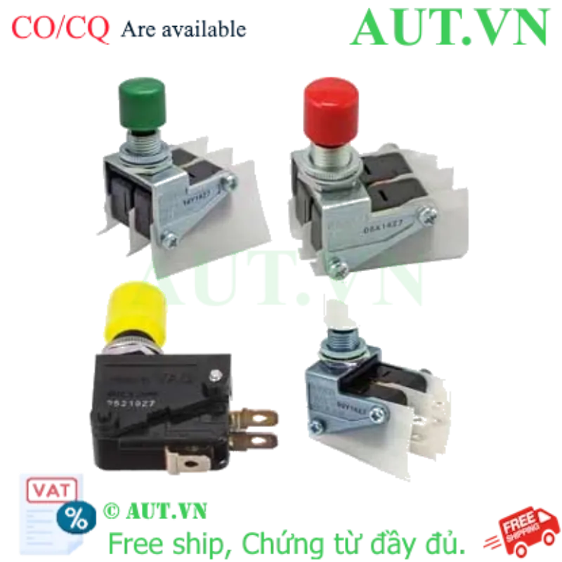 Ảnh của Công tắc nút nhấn Omron VAQ-4Y-L Màu Vàng, 1NO+1NC, Nhấn Nhả D10