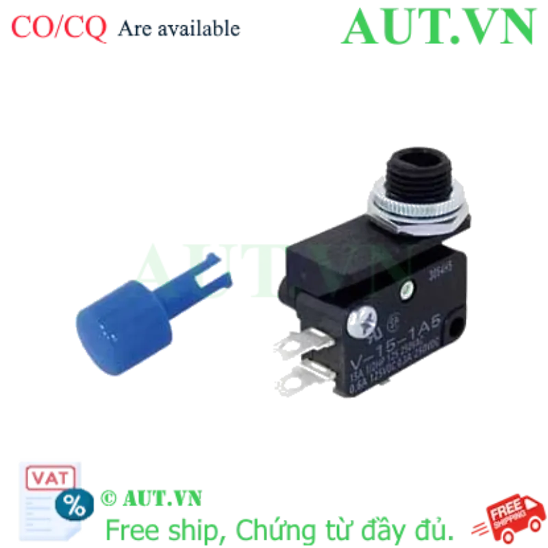 Ảnh của Công tắc nút nhấn Omron VAQ-4A-K | Nhấn nhả, 1NO+1NC, Xanh (D10)