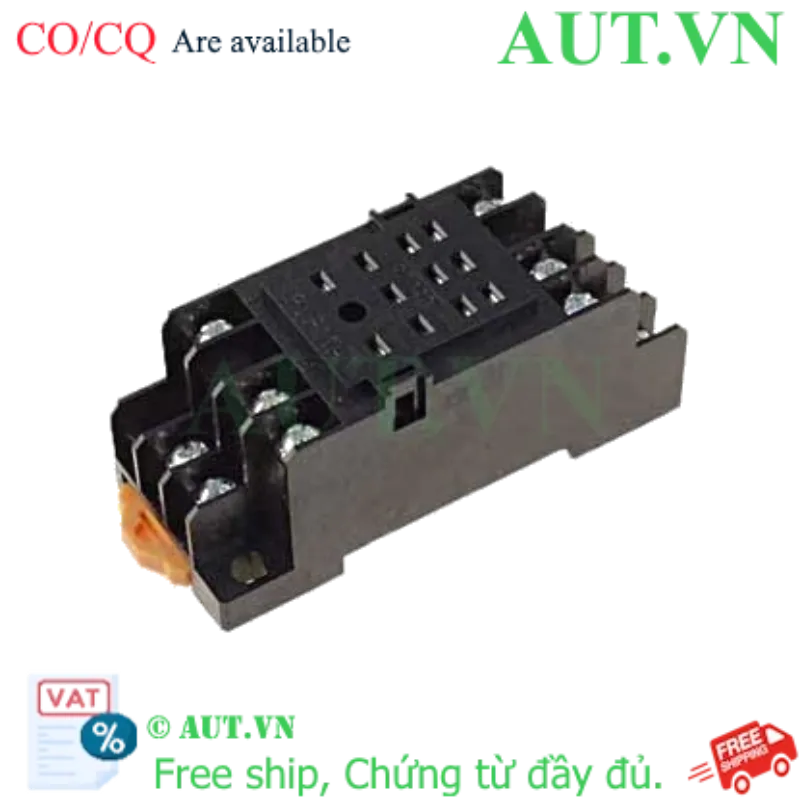 Ảnh của Đế Rơ Le Omron PYF11A Chính Hãng - 11 Chân, 5A, Lắp Thanh Ray DIN