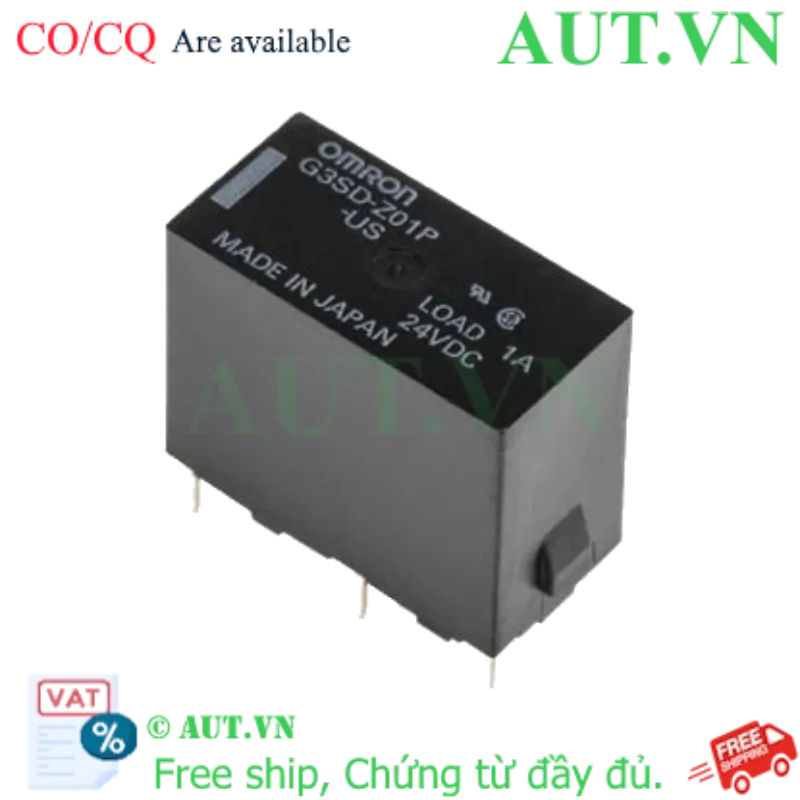 Ảnh của Relay Bán Dẫn Omron G3SD-Z01P-US DC12 - Đóng Ngắt Siêu Tốc, Tải 1A, Gắn PCB
